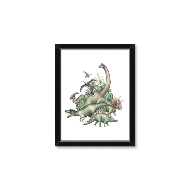 Picture of Wild Dinosaurs _GroupedProduct_Rectangle_Portrait_Framed_Matted_