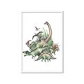 Picture of Wild Dinosaurs _GroupedProduct_Rectangle_Portrait_Framed_Matted_