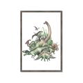 Picture of Wild Dinosaurs _GroupedProduct_Rectangle_Portrait_Framed_Matted_