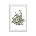 Picture of Wild Dinosaurs _GroupedProduct_Rectangle_Portrait_Framed_Matted_