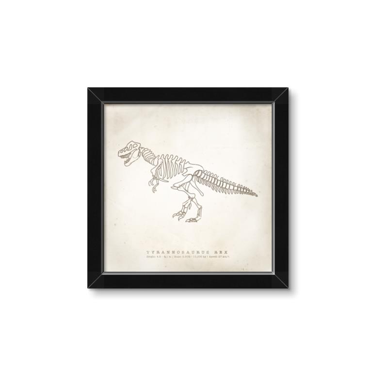 Picture of Learning T-Rex _GroupedProduct_Square_Framed_Matted_