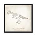 Picture of Learning T-Rex _GroupedProduct_Square_Framed_Matted_