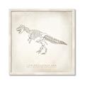 Picture of Learning T-Rex _GroupedProduct_Square_Framed_Matted_