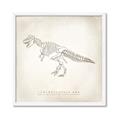 Picture of Learning T-Rex _GroupedProduct_Square_Framed_Matted_