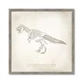 Picture of Learning T-Rex _GroupedProduct_Square_Framed_Matted_