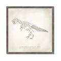 Picture of Learning T-Rex _GroupedProduct_Square_Framed_Matted_