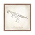 Picture of Learning T-Rex _GroupedProduct_Square_Framed_Matted_