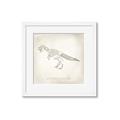 Picture of Learning T-Rex _GroupedProduct_Square_Framed_Matted_