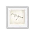 Picture of Learning T-Rex _GroupedProduct_Square_Framed_Matted_