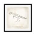 Picture of Learning T-Rex _GroupedProduct_Square_Framed_Matted_