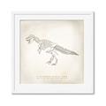 Picture of Learning T-Rex _GroupedProduct_Square_Framed_Matted_
