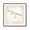 Picture of Learning T-Rex _GroupedProduct_Square_Framed_Matted_