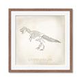 Picture of Learning T-Rex _GroupedProduct_Square_Framed_Matted_