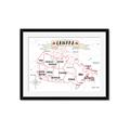 Picture of Canada Map  _GroupedProduct_Rectangle_Landscape_Framed_Matted_