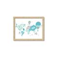 Picture of Hot Air Balloon Map  _GroupedProduct_Rectangle_Landscape_Framed_Matted_