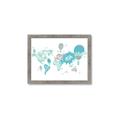 Picture of Hot Air Balloon Map  _GroupedProduct_Rectangle_Landscape_Framed_Matted_