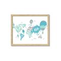 Picture of Hot Air Balloon Map  _GroupedProduct_Rectangle_Landscape_Framed_Matted_