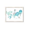 Picture of Hot Air Balloon Map  _GroupedProduct_Rectangle_Landscape_Framed_Matted_