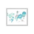 Picture of Hot Air Balloon Map  _GroupedProduct_Rectangle_Landscape_Framed_Matted_