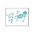 Picture of Hot Air Balloon Map  _GroupedProduct_Rectangle_Landscape_Framed_Matted_