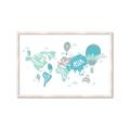 Picture of Hot Air Balloon Map  _GroupedProduct_Rectangle_Landscape_Framed_Matted_