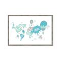 Picture of Hot Air Balloon Map  _GroupedProduct_Rectangle_Landscape_Framed_Matted_