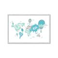 Picture of Hot Air Balloon Map  _GroupedProduct_Rectangle_Landscape_Framed_Matted_