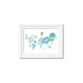 Picture of Hot Air Balloon Map  _GroupedProduct_Rectangle_Landscape_Framed_Matted_