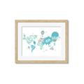Picture of Hot Air Balloon Map  _GroupedProduct_Rectangle_Landscape_Framed_Matted_