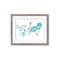 Picture of Hot Air Balloon Map  _GroupedProduct_Rectangle_Landscape_Framed_Matted_