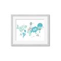 Picture of Hot Air Balloon Map  _GroupedProduct_Rectangle_Landscape_Framed_Matted_