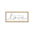 Picture of All You Need Is Love I _GroupedProduct_Panel_Landscape_Framed_Matted_