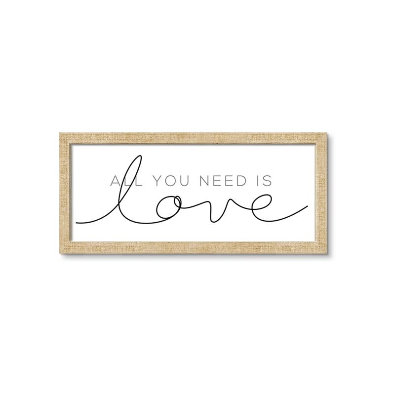Picture of All You Need Is Love I _GroupedProduct_Panel_Landscape_Framed_Matted_