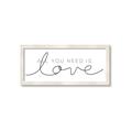 Picture of All You Need Is Love I _GroupedProduct_Panel_Landscape_Framed_Matted_