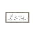 Picture of All You Need Is Love I _GroupedProduct_Panel_Landscape_Framed_Matted_