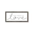 Picture of All You Need Is Love I _GroupedProduct_Panel_Landscape_Framed_Matted_