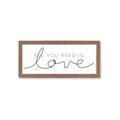 Picture of All You Need Is Love I _GroupedProduct_Panel_Landscape_Framed_Matted_