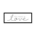 Picture of All You Need Is Love I _GroupedProduct_Panel_Landscape_Framed_Matted_