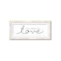 Picture of All You Need Is Love I _GroupedProduct_Panel_Landscape_Framed_Matted_