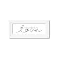 Picture of All You Need Is Love I _GroupedProduct_Panel_Landscape_Framed_Matted_
