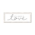 Picture of All You Need Is Love I _GroupedProduct_Panel_Landscape_Framed_Matted_