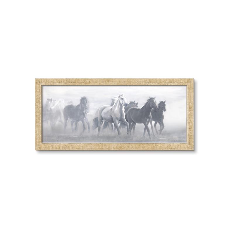 Picture of Running Horse I  _GroupedProduct_Panel_Landscape_Framed_Matted_