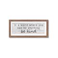 Picture of Be Kind I  _GroupedProduct_Panel_Landscape_Framed_Matted_