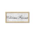 Picture of Welcome Friends I _GroupedProduct_Panel_Landscape_Framed_Matted_
