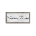 Picture of Welcome Friends I _GroupedProduct_Panel_Landscape_Framed_Matted_