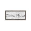 Picture of Welcome Friends I _GroupedProduct_Panel_Landscape_Framed_Matted_