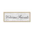 Picture of Welcome Friends I _GroupedProduct_Panel_Landscape_Framed_Matted_