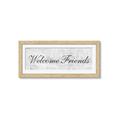 Picture of Welcome Friends I _GroupedProduct_Panel_Landscape_Framed_Matted_