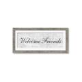 Picture of Welcome Friends I _GroupedProduct_Panel_Landscape_Framed_Matted_