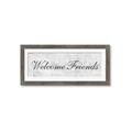 Picture of Welcome Friends I _GroupedProduct_Panel_Landscape_Framed_Matted_